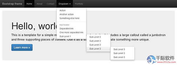 蘇州網(wǎng)站建設(shè):boosstrap3打造全屏菜單和無(wú)限極菜單