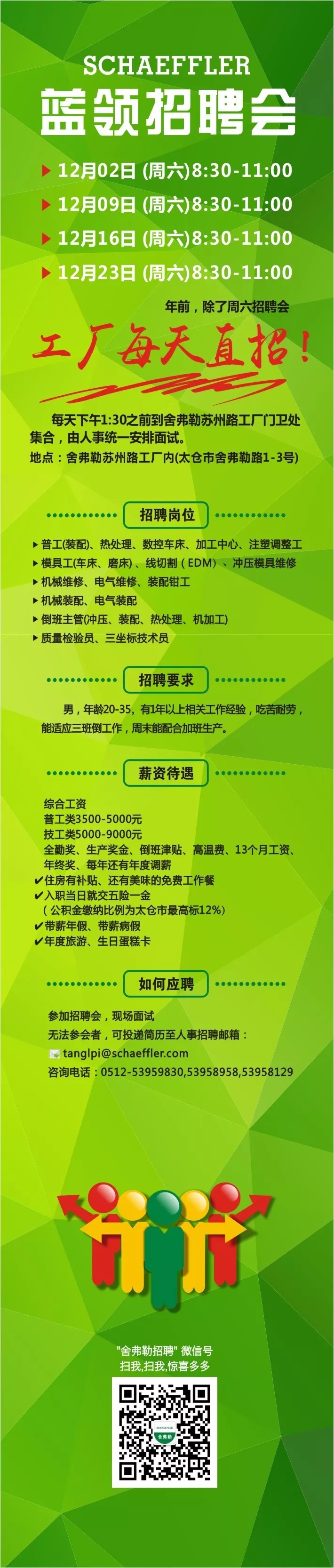 12月舍弗勒太倉藍(lán)領(lǐng)招聘會